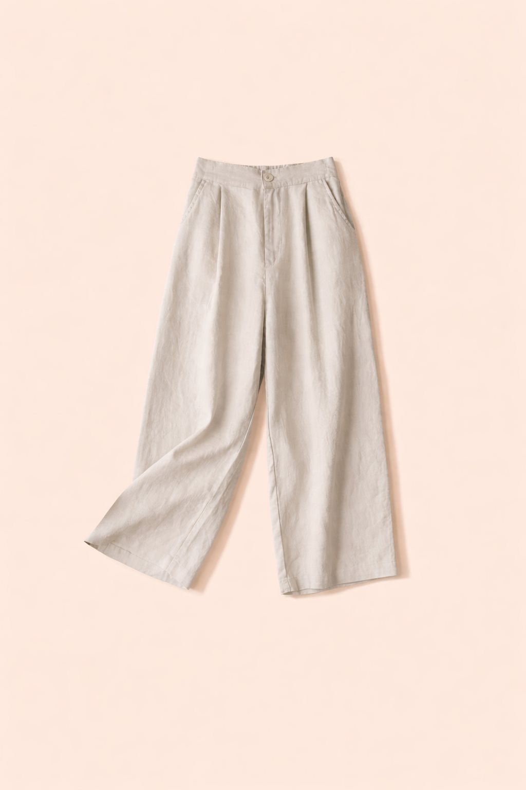 Quần đũi ống rộng dáng dài ZENLYA ống suông dáng dài chất đũi trẻ trung - quần 9 tấc