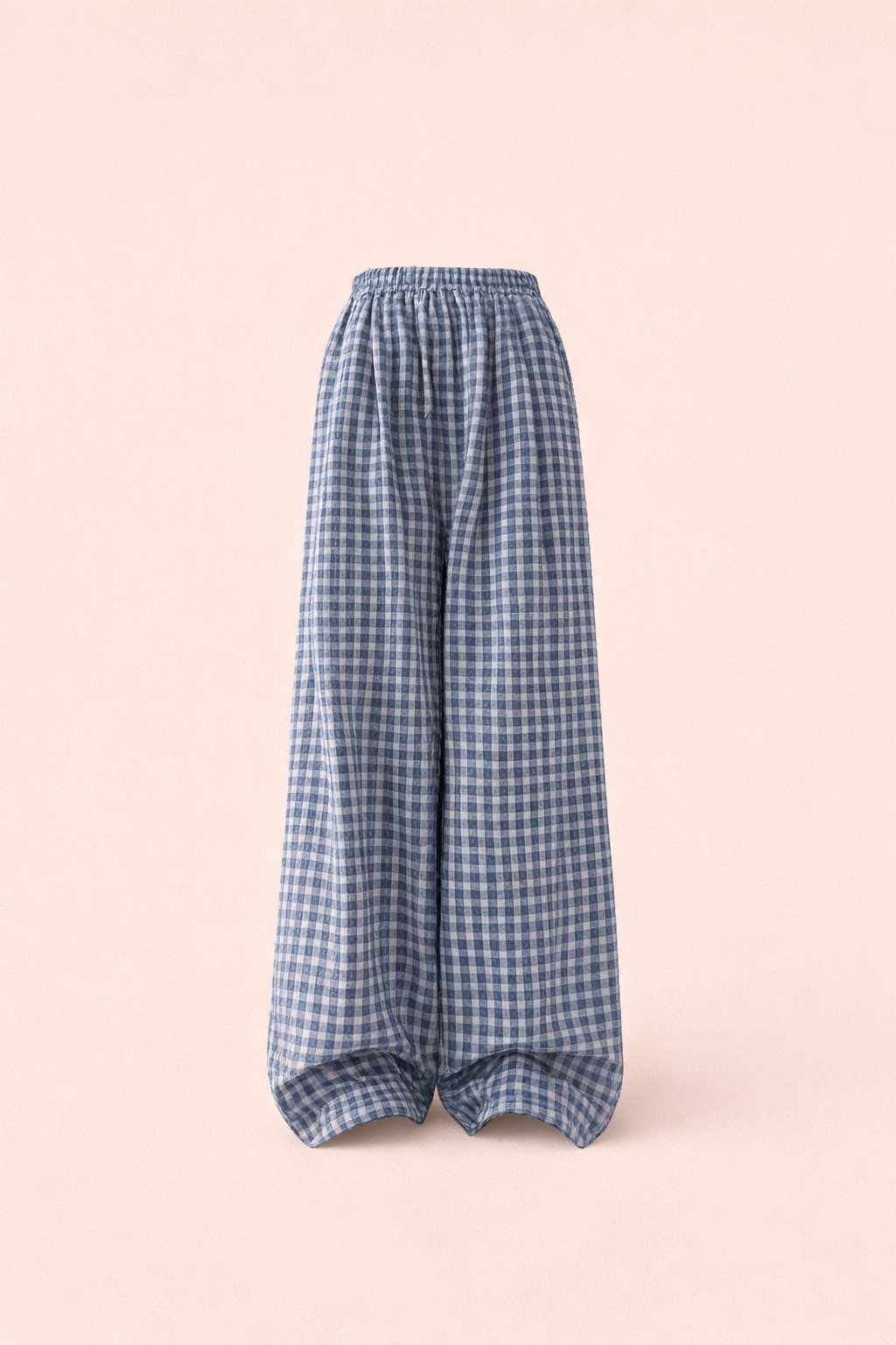 Quần ống rộng kẻ sọc cổ điển, quần dài thẳng lưng cao dáng rộng thoải mái mùa xuân thu