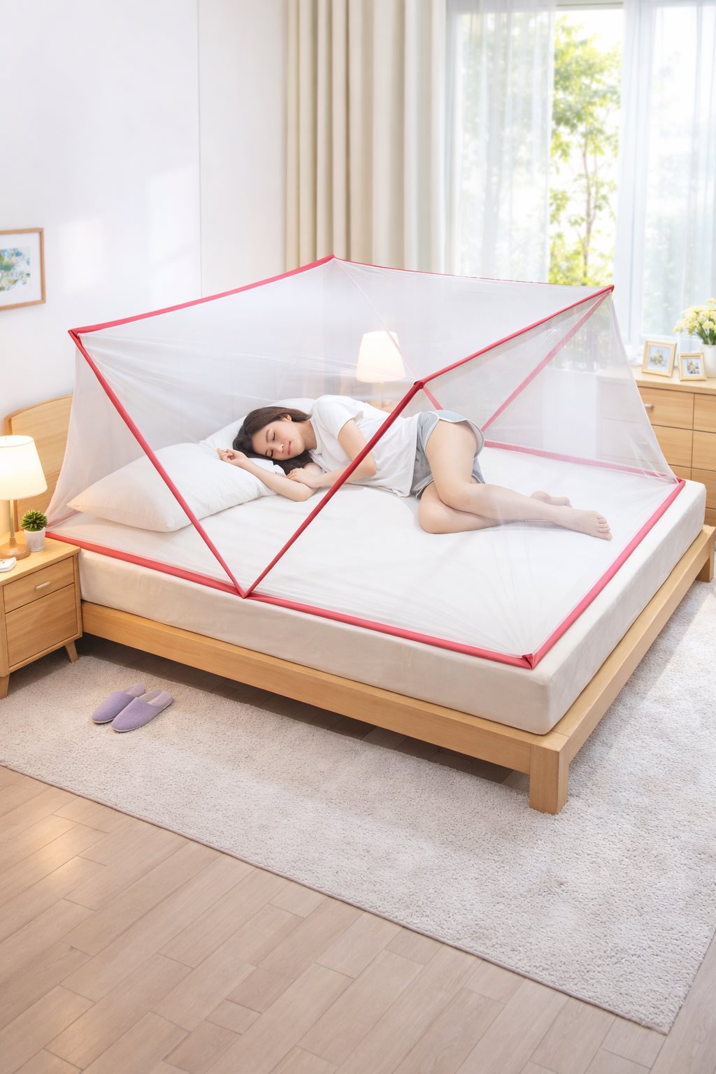 Màn mùng gấp gọn kiểu dáng mới cho mọi lứa tuổi